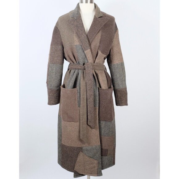 Ralph Lauren Collection Purple Label coat jacket Small patchwork tweed 2016 robe - Picture 1 of 12